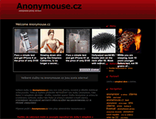 Tablet Screenshot of anonymouse.cz